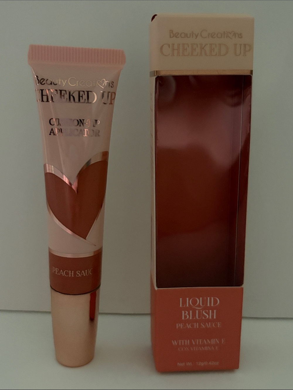 Beauty Creations Cheeked Up Liquid Blush - Peach Sauce (Peach Pink)